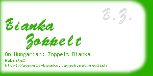 bianka zoppelt business card